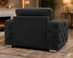 Charcoal 1 Seater Sofa – Sophisticated Design with Premium Comfort - Image 4