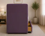 Regal Violet Upholstered Divan – 3ft - 90 × 190 cm with Mattress Included - Image 4