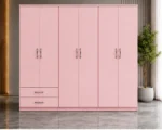 6 Door Large Storage Wardrobe with 2 Bottom Drawers