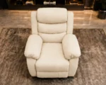 Cream Roma 1 Seater Recliner – Stylish Single Reclining Chair for Living Room - Image 3