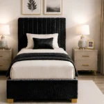 Eclipse Black Divan Bed – 3ft - 90 × 190 cm with Mattress Included
