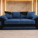 Elegant Blue Lounge Sofa - Dino 3 Seater Sofa