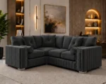 4 Seater Charcoal Sofa - Stylish Contemporary Lounge Sofa in Multiple Fabrics - Image 4
