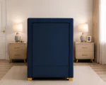 Cobalt Blue Divan – 3ft - 90 × 190 cm with Mattress Included - Image 4