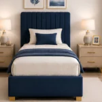 Cobalt Blue Divan – 3ft - 90 × 190 cm with Mattress Included