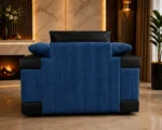 1 Seater Blue Sofa – Elegant Contemporary Lounge Seating with Premium Modern Look - Image 4