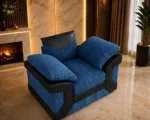 1 Seater Blue Sofa – Elegant Contemporary Lounge Seating with Premium Modern Look - Image 2