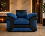 1 Seater Blue Sofa – Elegant Contemporary Lounge Seating with Premium Modern Look