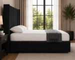 Modern Double Ottoman Bed with Storage - Double Gas Lift Ottoman Bed with Mattress - Image 3