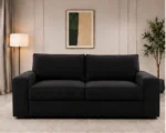 Luxury Black 2-Seater Sofa | Elegant Luxury Living Room Couch