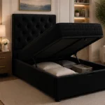 Single Ottoman Divan Style Bed with Mattress - Elegant Single Ottoman Storage Bed