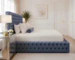 Ocean Blue Grandeur – Premium Super King Ambassador Bed with mattress - Image 3