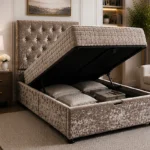 Single Ottoman Bed 90 × 190 cm with Mattress - Single Lift Storage Bed with Mattress