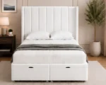 Luxury Double Size Ottoman Bed with Mattress - 160 × 200 cm Double Gas Lift Storage Bed