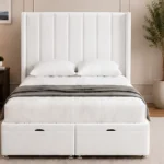 Luxury Double Size Ottoman Bed with Mattress - 160 × 200 cm Double Gas Lift Storage Bed