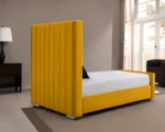 Sunshine Yellow 3ft Single Bed – Premium Panel Headboard-Single Bed With Mattress - Image 3