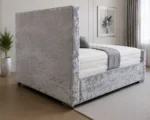Luxury Florida Double Bed – Premium Upholstered Tufted Bed Frame with Mattress, 160 × 200 cm (4ft 6) - Image 3