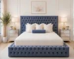 Ocean Blue Grandeur – Premium Super King Ambassador Bed with mattress