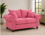 Rosalie 2 Seater Chesterfield Sofa – Pink Velvet