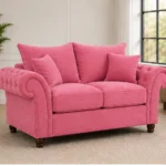 Rosalie 2 Seater Chesterfield Sofa – Pink Velvet