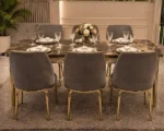 Stylish Dining Table with 6 Chairs Set – Comfortable Dining Furniture for Creating a Beautiful and Welcoming Dining Room - Image 3
