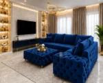 Luxury Ashton Corner Sofa – Elegant Modern Premium Fabric Sectional - Image 4