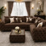Elegant Ashton Sectional Couch – Luxury Modern Fabric Corner Sofa