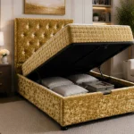 Single Ottoman Bed with Easy Lift Storage - Single Gas Lift Bed with Mattress