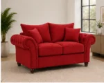 Regal Chesterfield 2-Seater Sofa – Luxury Tufted Fabric Lounge