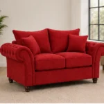Regal Chesterfield 2-Seater Sofa – Luxury Tufted Fabric Lounge