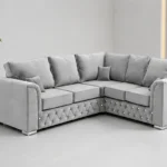 Luxury Camel Fabric L-Shaped Sofa – Spacious Modern Corner Sectional