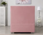 Pink Florida Single Bed Frame with Mattress (3ft | 90 × 190 cm) – Luxury Velvet Upholstered Bed - Image 4