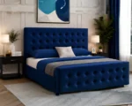 Royal Blue Florida King Bed Frame – 5ft 180 × 200 cm with Premium Mattress