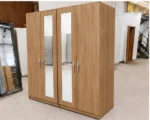4 Door Full-Length Mirrored Wardrobe – Premium Modern Clothes Storage for Bedroom - Image 3