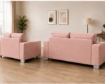 Modern pink Comfort Sofa Set – Contemporary 3+2 Seater Sofa for Living Room - Image 5