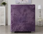 Elegant Purple Single Bed Frame - Florida 3ft Upholstered Bed - 90 × 190 cm  bed with mattress - Image 4