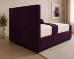 Royal Purple Florida 6ft Super King Bed – 200×200cm Luxury Upholstered Frame with mattress - Image 3