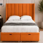 Double Size Gas Lift Bed Frame with Mattress - Elegant Double Ottoman Storage Bed