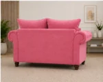 Rosalie 2 Seater Chesterfield Sofa – Pink Velvet - Image 4