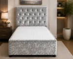 Single Ottoman Storage Bed 90 × 190 cm - Single Ottoman Bed with Mattress - Image 2