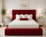 Deep Red Imperial – Luxury Ambassador Super King Bed-6ft Super King Bed with Mattress