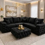 Premium Ashton Fabric Corner Sofa – Luxury Modern Tufted Sectional