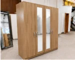 4 Door Full-Length Mirrored Wardrobe – Premium Modern Clothes Storage for Bedroom - Image 4
