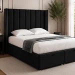 Luxury Black Super King Storage Bed – Super King Ottoman Bed Frame with Mattress