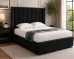 Modern Double Ottoman Bed with Storage - Double Gas Lift Ottoman Bed with Mattress - Image 2