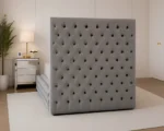Grey Ambassador Single Bed with mattress – Modern Comfort & Style Luxury Grey Ambassador Single Bed - Image 5