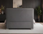 Modern Grey Florida 5ft Bed with Mattress – 180 × 200 cm Upholstered King Bed - Image 4