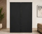 Spacious 4 Door Closet with 2 Mirrored Doors and 2 Practical Storage Drawers - Image 4