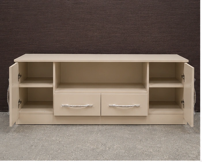Modern Entertainment TV Unit with Storage Drawers & Side Cabinets – Elegant Home Furniture