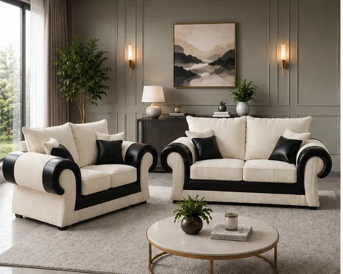 Tango Modern Family Four Seater Tango 3+2 Sofa Set – Modern Living Room Elegance - Image 1
